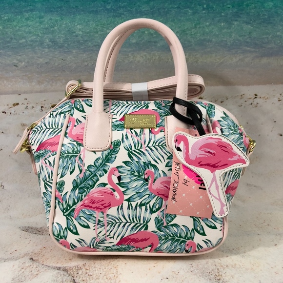 Betsey Johnson Handbags - Luv Betsey Flamingo Mini Satchel